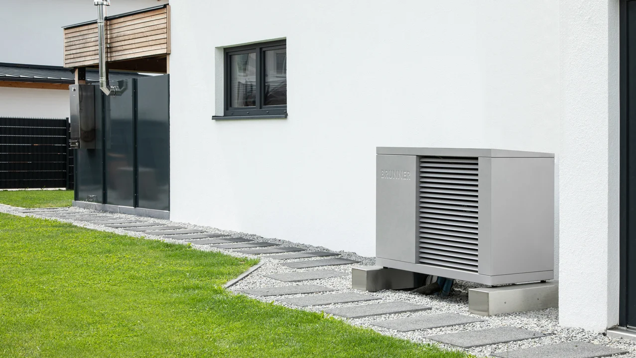 Moderne Wärmepumpe